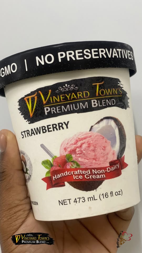 Plant-based ice cream in a cup